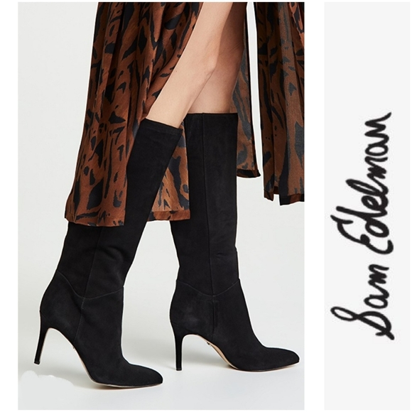 Sam Edelman Shoes - Classy Chic Sam Edelman Black Suede Boots